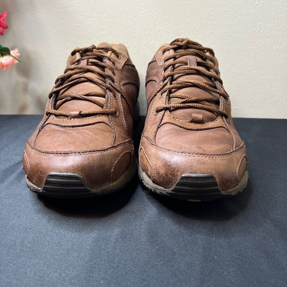 🌹 Merrell Meridian Dark Earth Leather Trail Hiking Sport Shoes Mens 10.5 Casual - Picture 3 of 16
